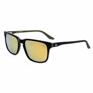 New! Quiksilver QS4002 BLK/OLV Black/Olive Frame Sunglasses Gold Mirror Lenses
